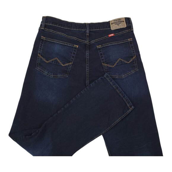 Wrangler Mens Slim Straight Jeans 32x30 Dark Wash Cotton Spandex - Picture 11 of 11